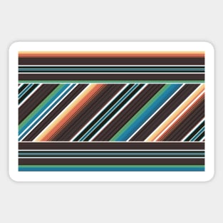 Retro Stripes Pattern manafold art Sticker